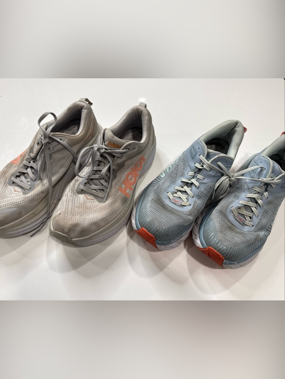 Lot Of 2 Hoka One One, Men’s Size 12 Running Athletic Shoes Sneaker A020626